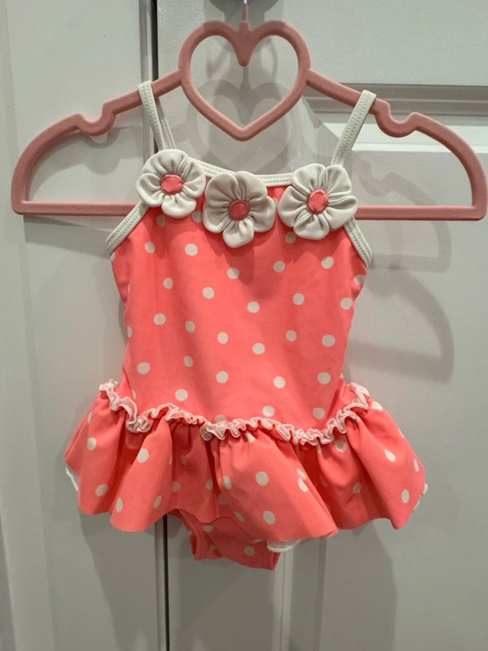 2 pcs bundle of baby girl swim suits size 12 months